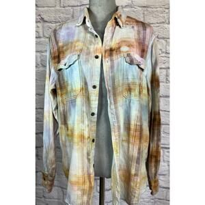 Reworked/upcycled flannel shirt